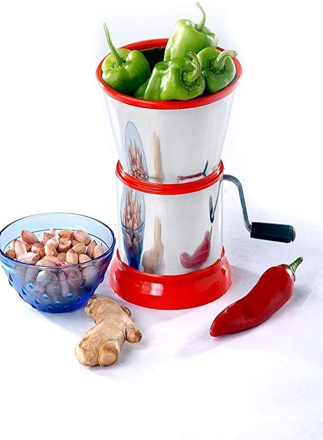 BBD Kitchen Shop Indian Kitchen Chilli Cutter/Vegetable Cutter/Mirchi Cutter/Nut Cutter/Dry Fruit Cutter| Onion Ginger Garlic Cutter Ginger Garlic Chutney Paste Chopper (Multicolor) - Image 1